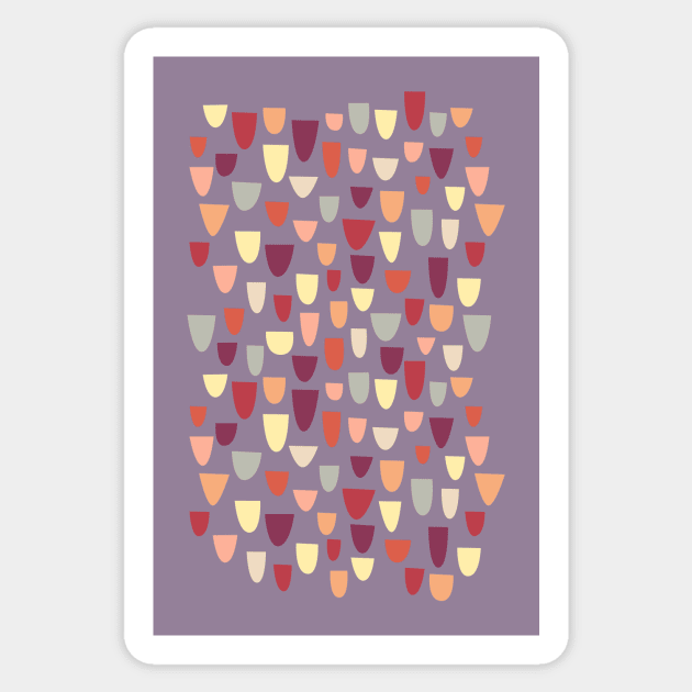 Nougat Mid-Century Pattern Sticker by NicSquirrell